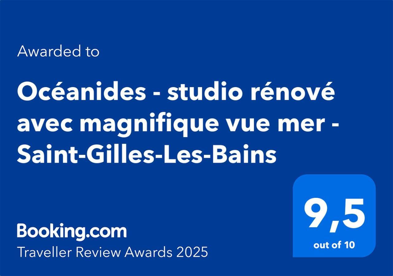 Oceanides - Studio Renove Avec Magnifique Vue Mer - Saint-Gilles-Les-Bains エクステリア 写真
